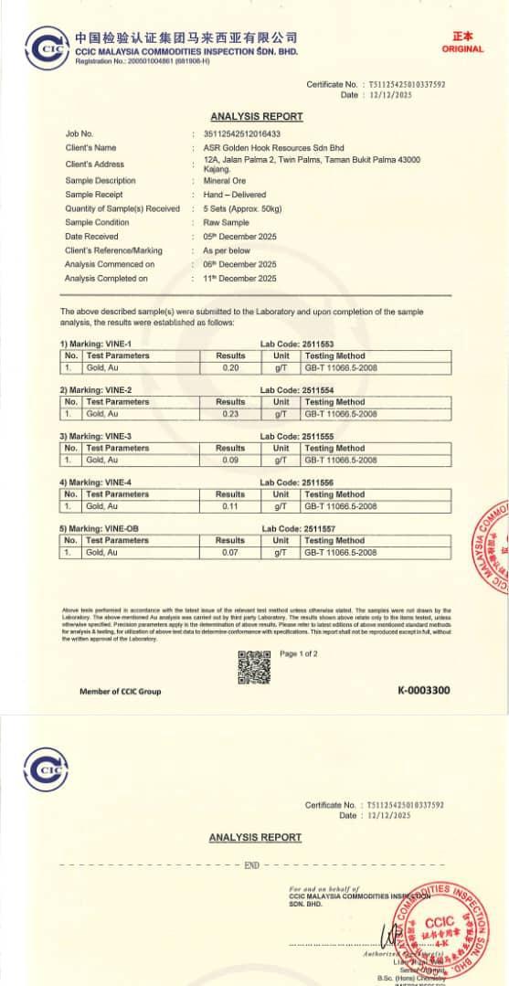 China inspection report page 1