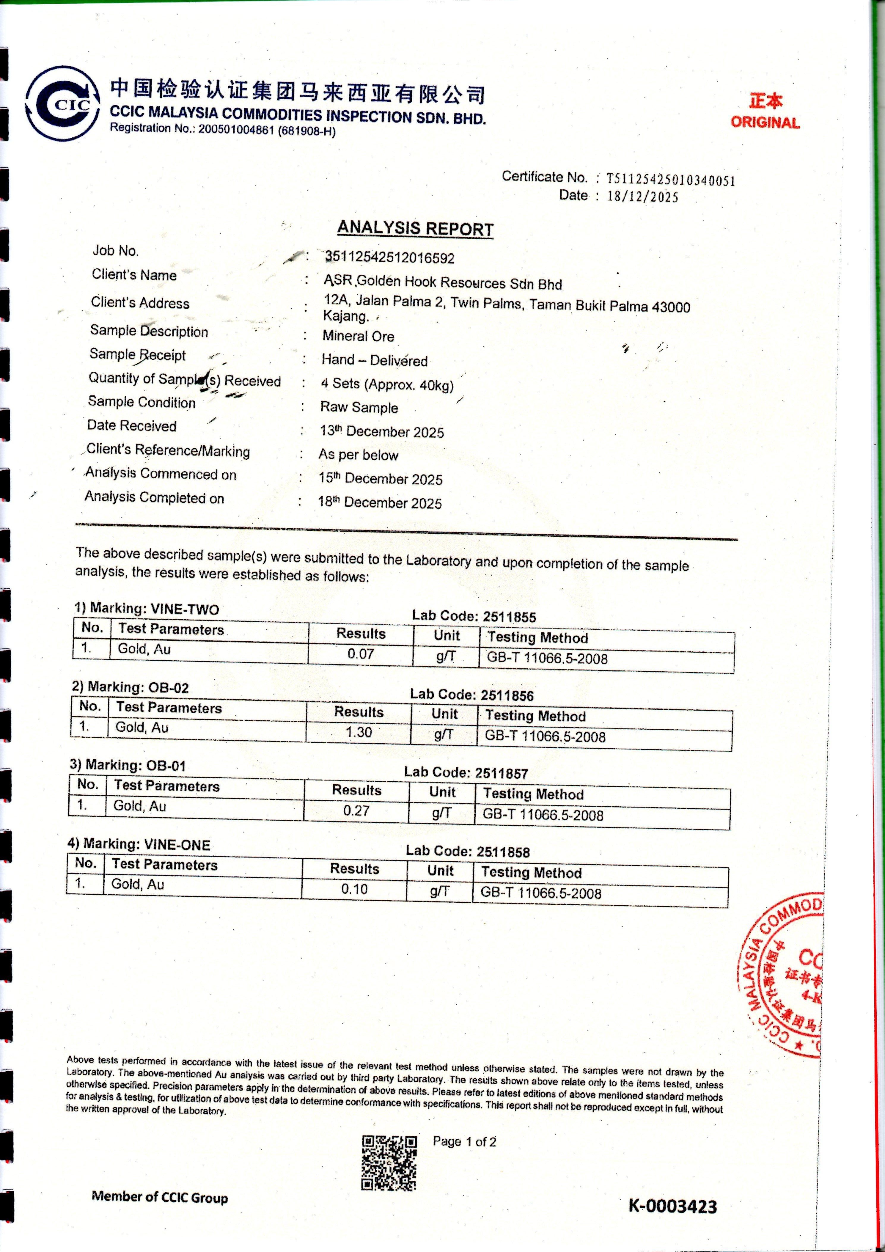 China inspection report page 3
